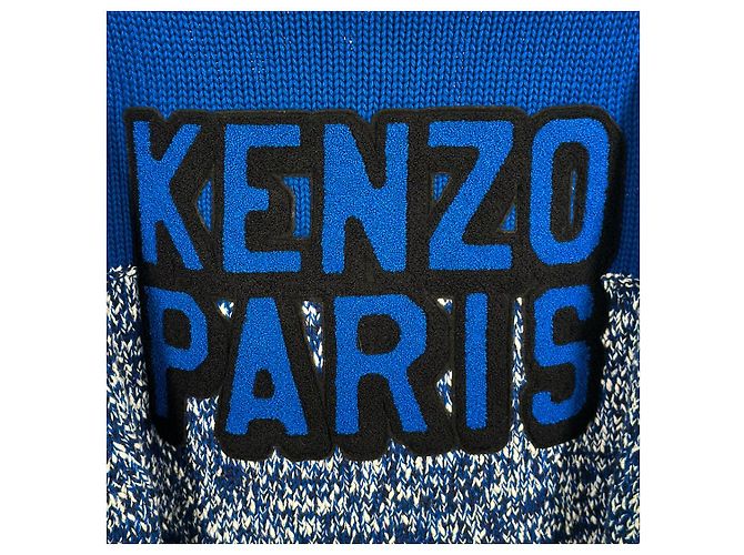 Kenzo Fisherman Logo Strickcardigan Blue - Ansicht 11
