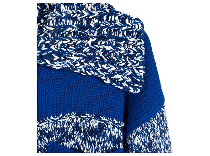 Kenzo Fisherman Logo Strickcardigan Blue - Ansicht 6