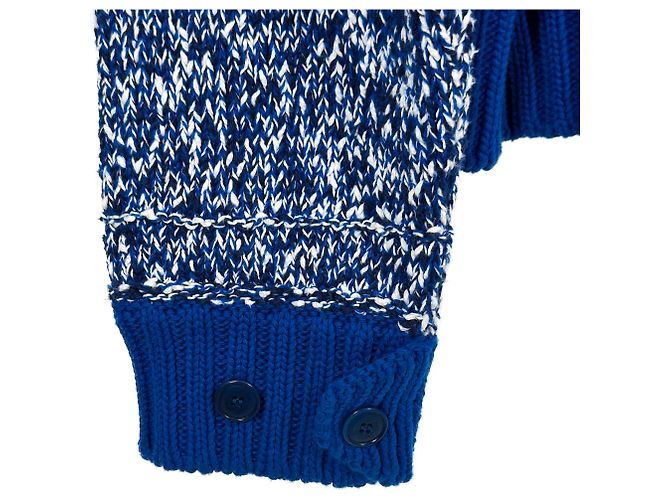 Kenzo Fisherman Logo Strickcardigan Blue - Ansicht 8