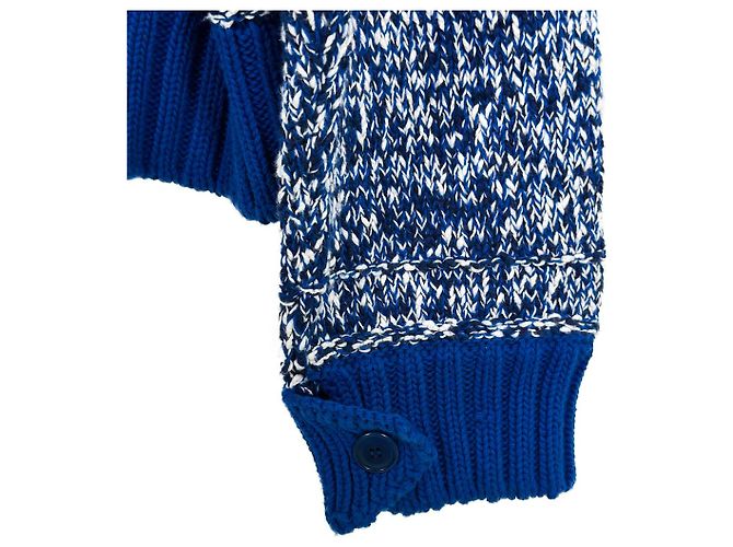 Kenzo Fisherman Logo Strickcardigan Blue - Ansicht 9