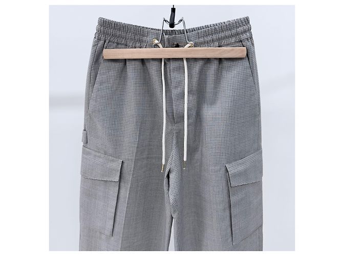 Céline Wool Check Women Cargo Pants - view 2