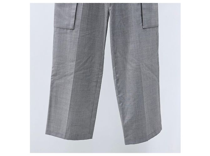 Céline Wool Check Women Cargo Pants - view 3
