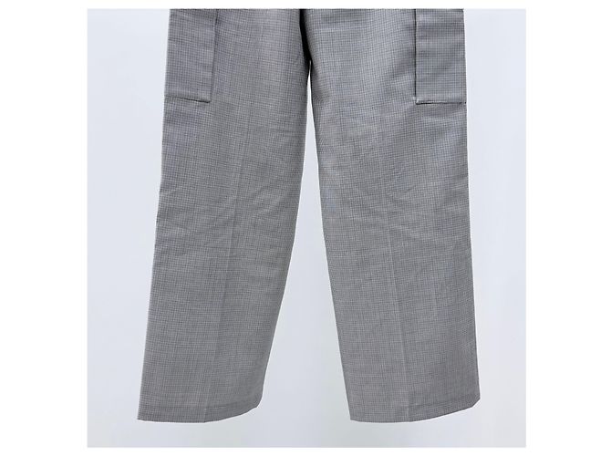 Céline Wool Check Women Cargo Pants - view 6