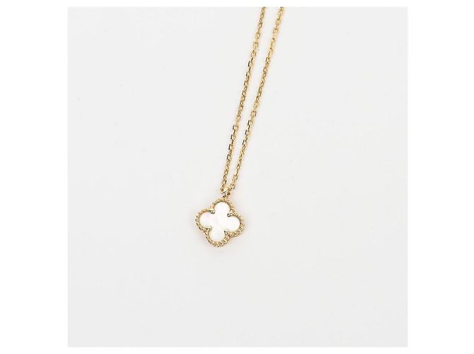Van Cleef & Arpels Collana con pendente Alhambra Oro Giallo Madreperla - vista 6
