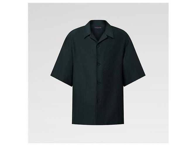 Louis Vuitton Camicia a maniche corte in misto seta e cotone Mini Monogram - vista 2