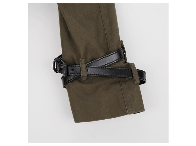 Burberry Chaqueta corta trench de algodón caqui - vista 12