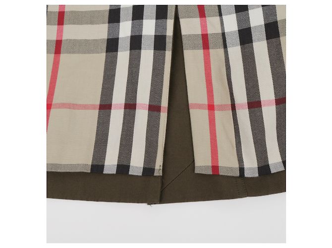 Burberry Chaqueta corta trench de algodón caqui - vista 16