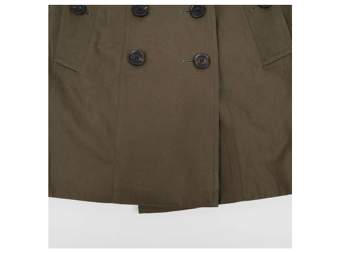 Burberry Chaqueta corta trench de algodón caqui - vista 5