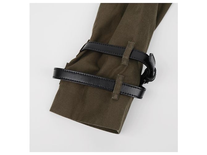 Burberry Chaqueta corta trench de algodón caqui - vista 6