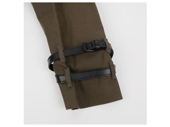 Burberry Chaqueta corta trench de algodón caqui - vista 7