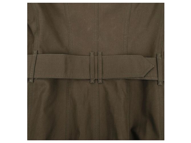 Burberry Chaqueta corta trench de algodón caqui - vista 9