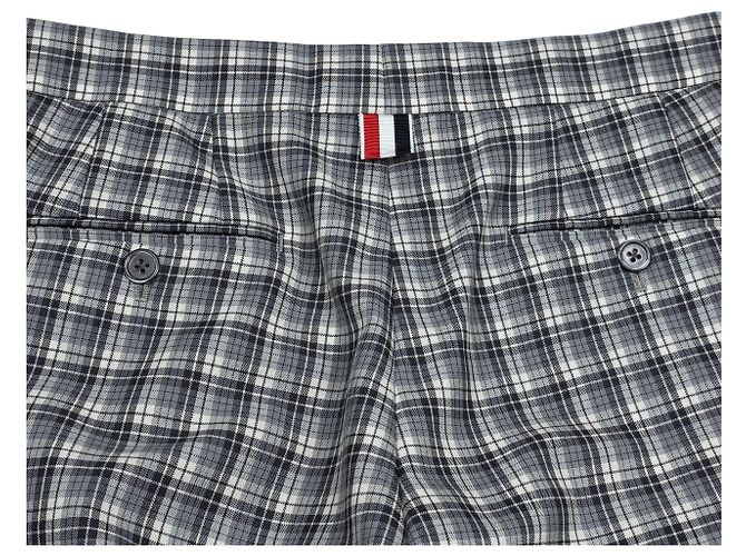 Thom Browne Women's Check Wool Pants - view 4