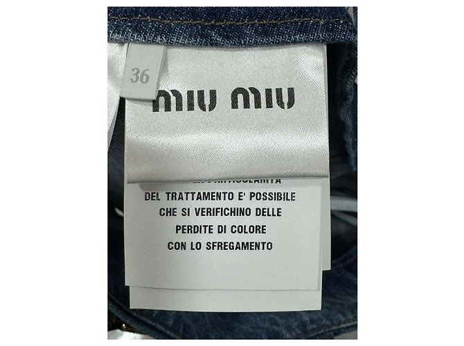 Falda vaquera Miu Miu - vista 4