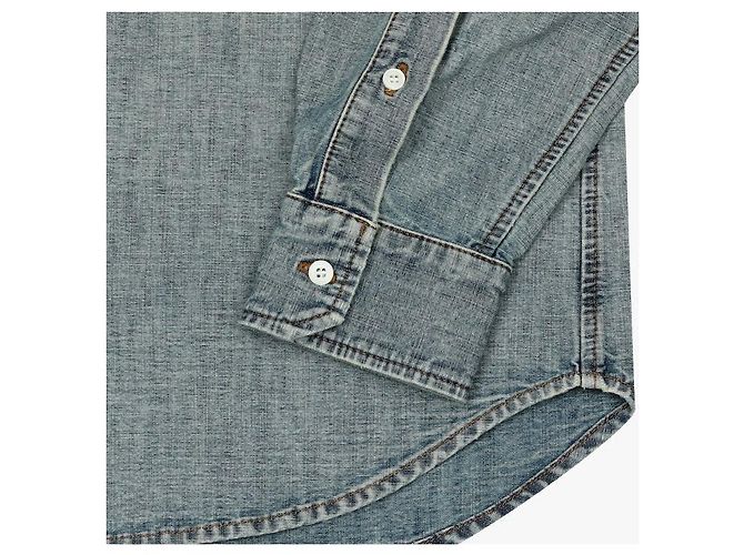 Miu Miu Camicia in denim chambray da donna - vista 8