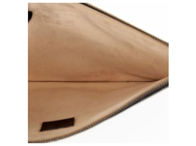 Gucci Gesteppte Leder-Clutch Schwarz - Ansicht 12