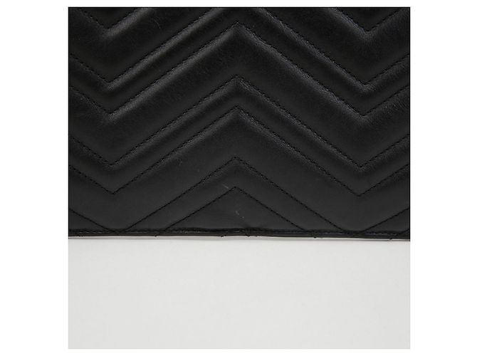 Gucci Gesteppte Leder-Clutch Schwarz - Ansicht 4