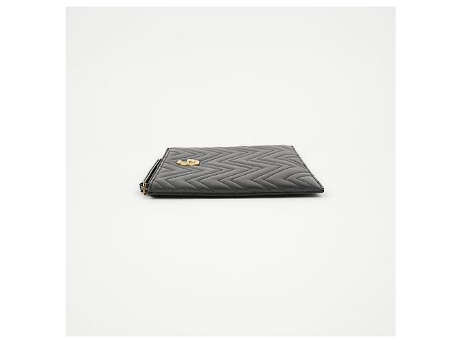 Gucci Gesteppte Leder-Clutch Schwarz - Ansicht 7