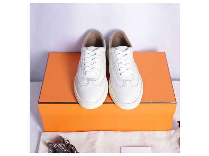 Hermès Quick Sneakers Silver Tab - vista 3