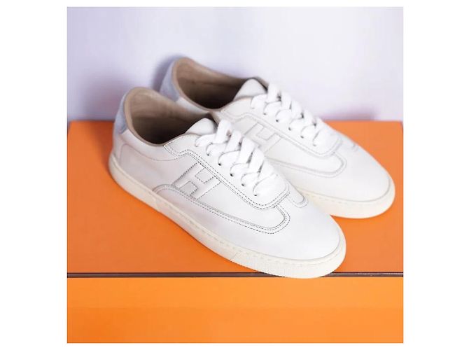 Hermès Quick Sneakers Silver Tab - vista 5