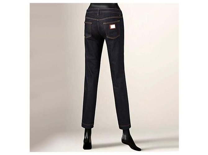 Dolce & Gabbana Pantalones de denim azul oscuro Pretty Fit - vista 11