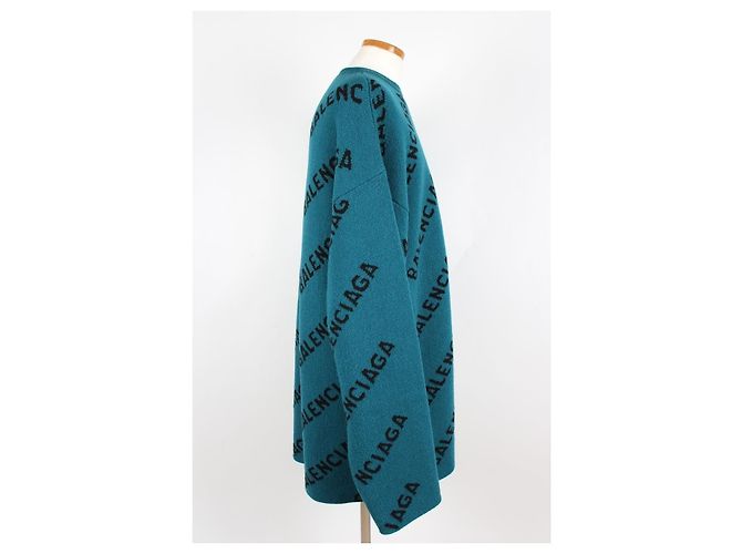 Balenciaga Oversized Multi Logo Knit - view 5