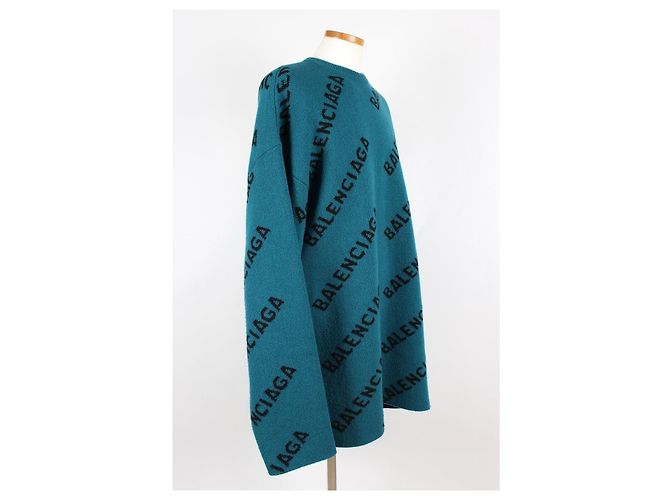 Balenciaga Oversized Multi Logo Knit - view 6