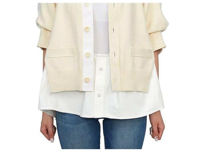 Sacai Kurzarm-Denim-Cardigan für Damen - Ansicht 10