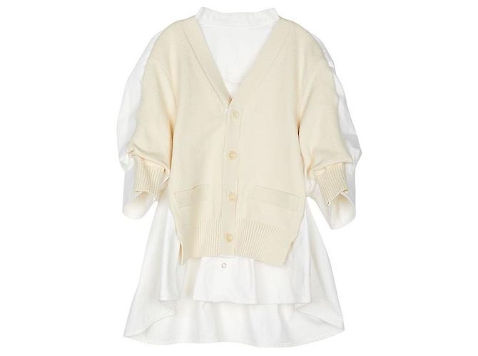 Sacai Kurzarm-Denim-Cardigan für Damen - Ansicht 2