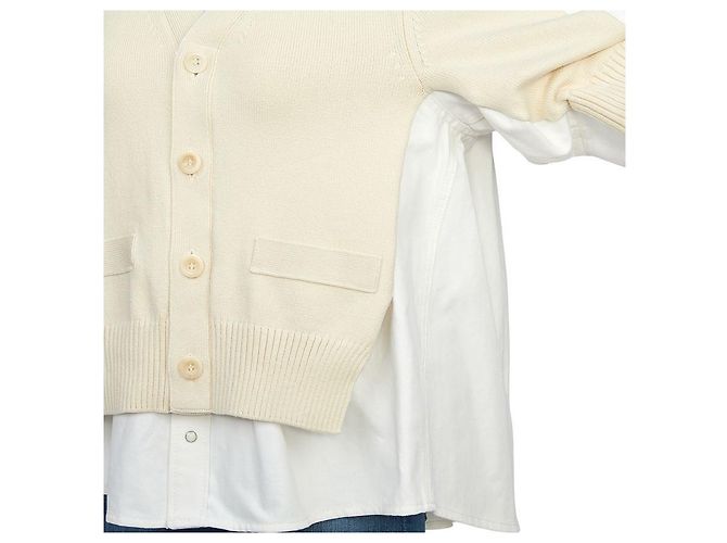 Sacai Kurzarm-Denim-Cardigan für Damen - Ansicht 9
