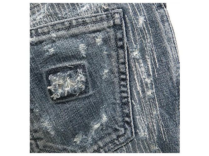 Dolce & Gabbana Pantalones de denim rectos con parche oculto - vista 7