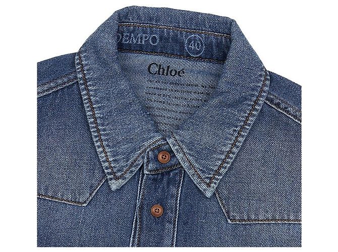 Chloé Camicia in denim Tempo Classic da donna - vista 8