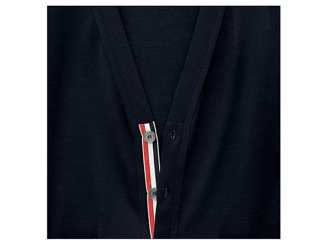 Thom Browne Wollcardigan mit diagonalen Streifen - Ansicht 9