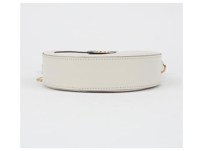 Gucci Borsa a tracolla mini Ophidia GG Round Chain White - vista 6