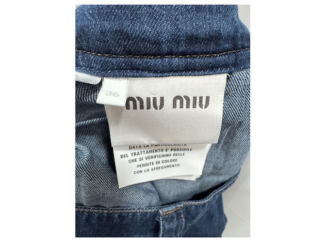 Miu Miu Falda plisada de denim Talla - vista 3