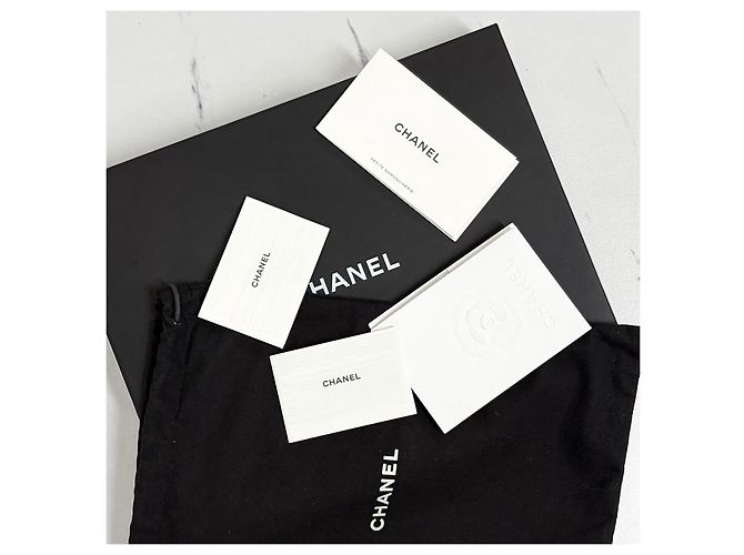 Chanel Clutch con patta Chevron Nero - vista 11