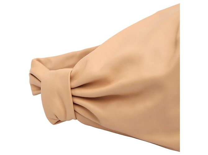 Knot Bottega Veneta Mini borsa tote da donna beige con doppio nodo - vista 13