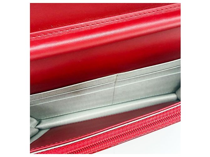 Chanel Borsa a tracolla WOC Wallet on Chain in vernice rossa - vista 9