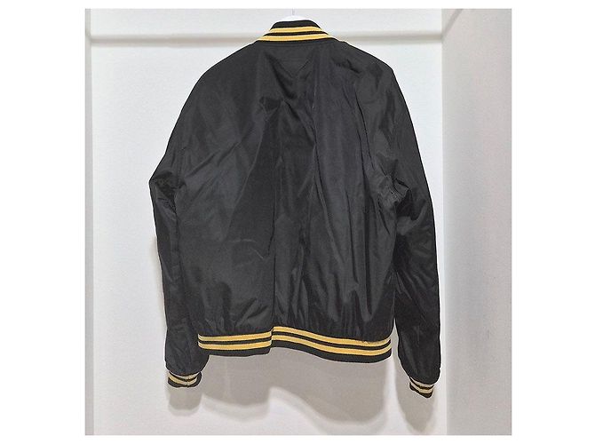 Prada Re-Nylon Varsity Logo Patch Bomber Jacket - view 3