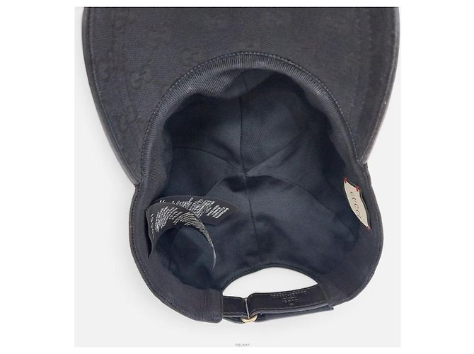 Gucci GG Canvas Black Web Baseball-Kappe - Ansicht 4