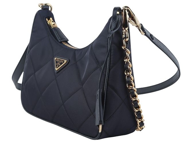 Prada Mini Bolsa Hobo Re-Edition em nylon acolchoado - vista 2