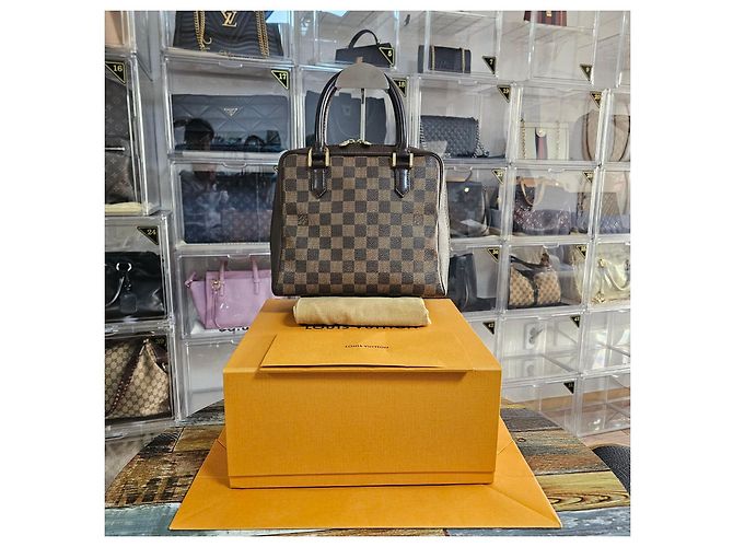 Borsa Louis Vuitton Damier Ebene Brera Marrone - vista 10