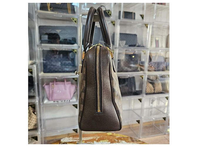 Borsa Louis Vuitton Damier Ebene Brera Marrone - vista 3