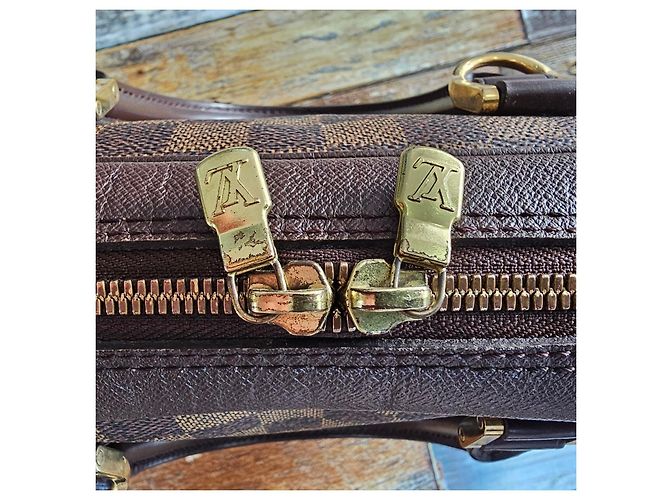 Borsa Louis Vuitton Damier Ebene Brera Marrone - vista 6