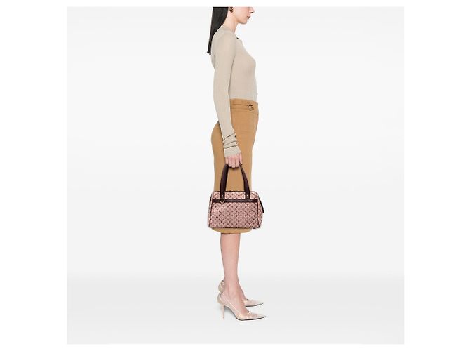 Borsa Louis Vuitton Monogram Mini Lin Josephine PM rossa - vista 8
