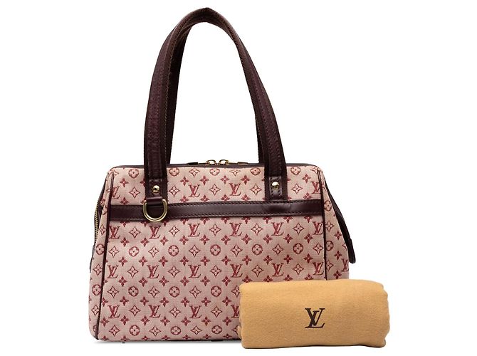 Borsa Louis Vuitton Monogram Mini Lin Josephine PM rossa - vista 9