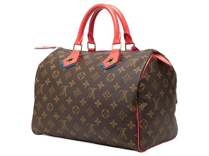 Borsa Boston Louis Vuitton Monogram Totem Speedy 30 Marrone - vista 2