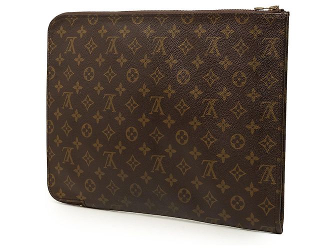 Borsa Business Portfolio Louis Vuitton Monogram Poche Documents Marrone - vista 2