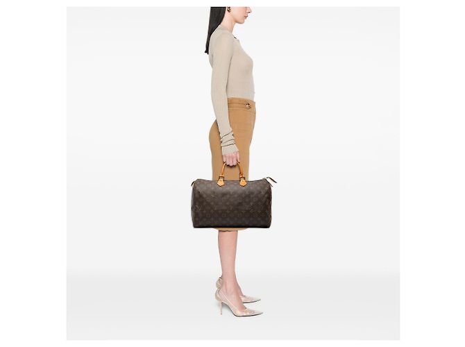 Borsa Boston Louis Vuitton Monogram Speedy 40 Marrone - vista 8