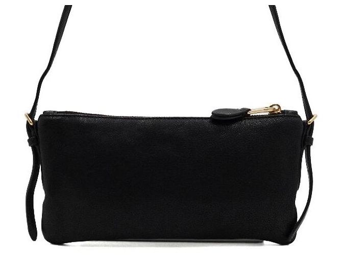 Miu Miu Borsa a tracolla pouch in pelle Napa nera - vista 5