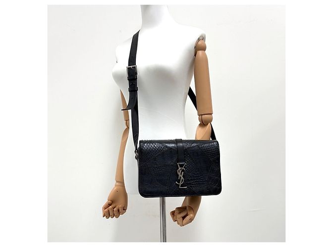 Autre Marque Borsa a tracolla Monogram University Crossbody Black - vista 2